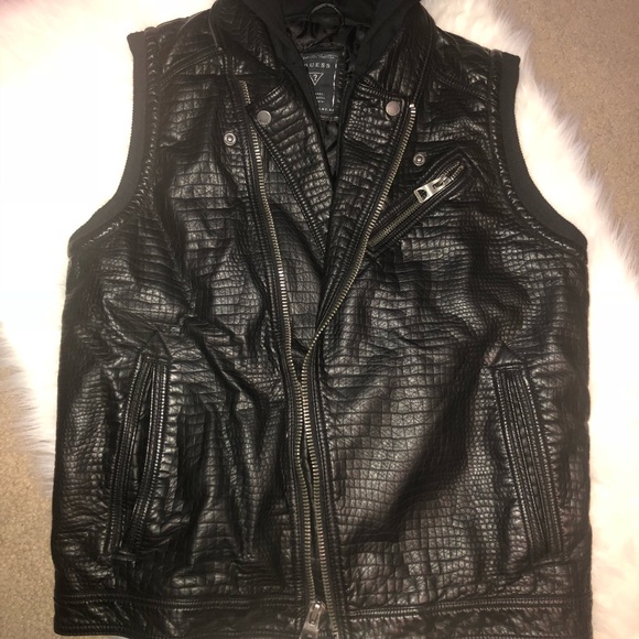 Leather vest (GUESS) - Picture 1 of 5